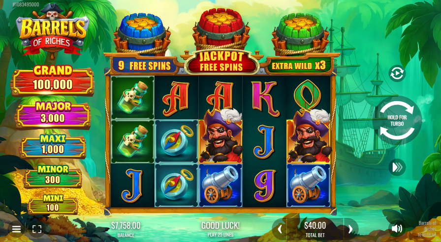 Barrels of Riches Symbols